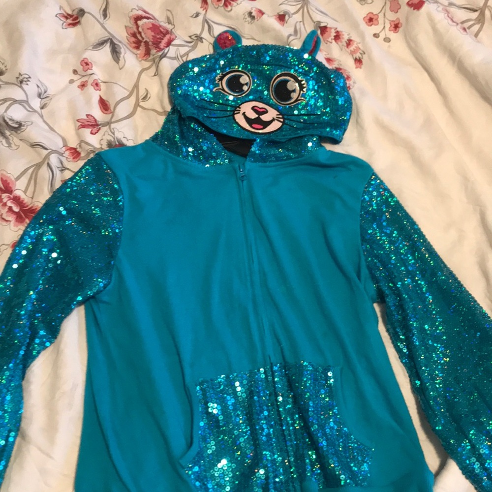blue sparkly bunny